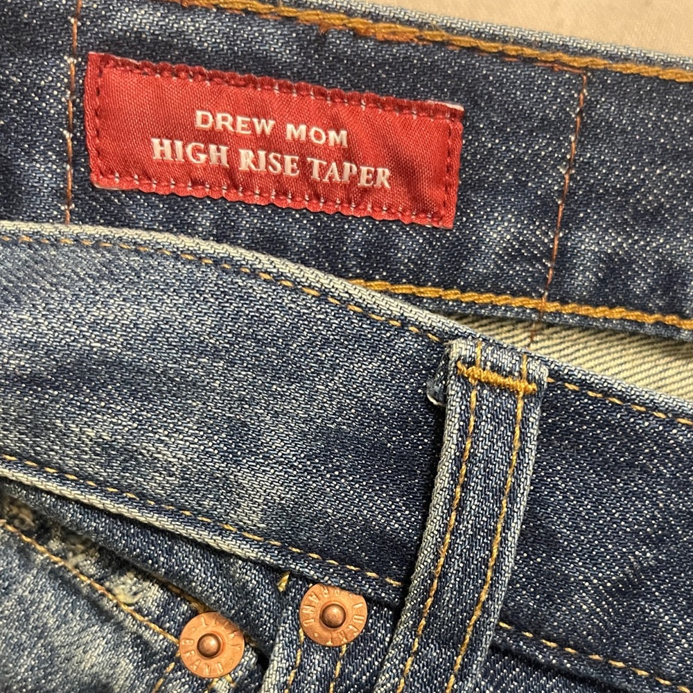Lucky Brand Womens Jeans Size 0/25 A Blue Drew Mom High Rise Taper Denim Bottoms - Picture 10 of 14